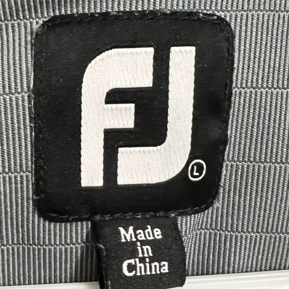 Footjoy Mens Polo Size Large - Grey - Picture 4 of 10